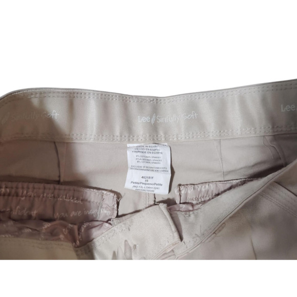 Lee Sinfully Soft Women’s Beige Jeans Mid Rise Straight Leg Pants ( 16 x 10 ) - Picture 2 of 4